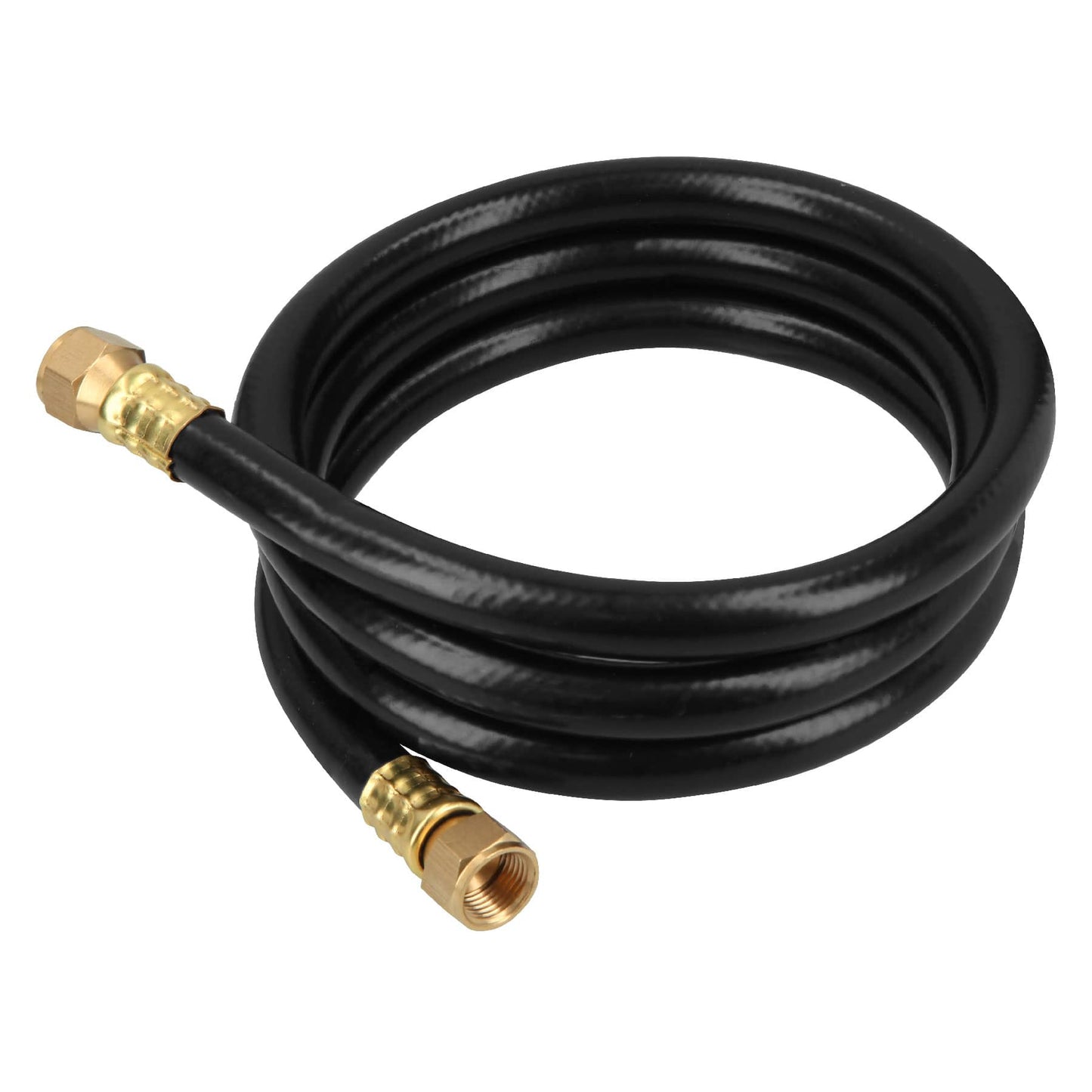 Manguera flexible negra, PVC, 3/8",250 PSI,con conexión,1.5m