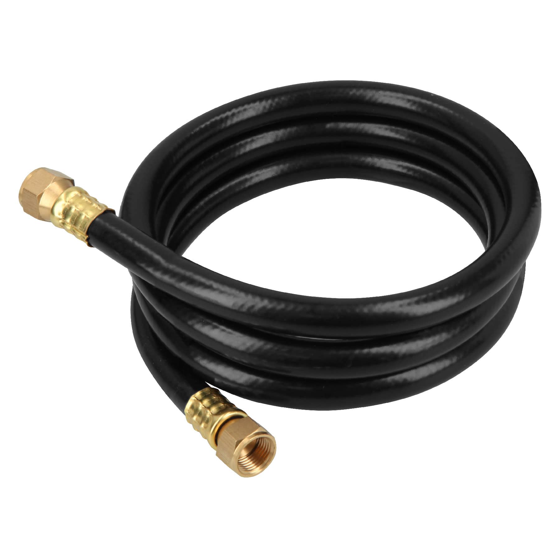 Manguera flexible negra, PVC, 3/8",250 PSI,con conexión,1.5m