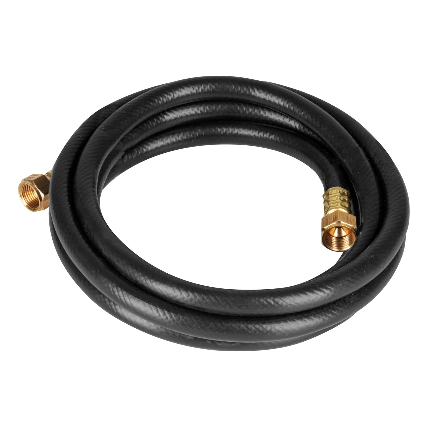 Manguera flexible negra, PVC, 3/8", 250 PSI,con conexión, 3m