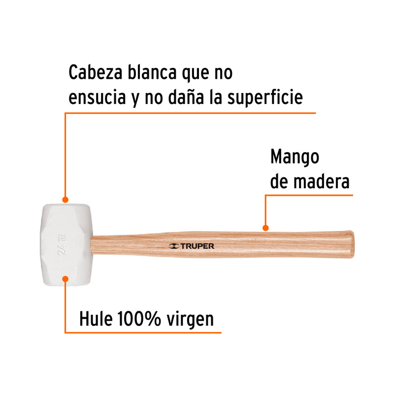 Mazo de hule 24 oz