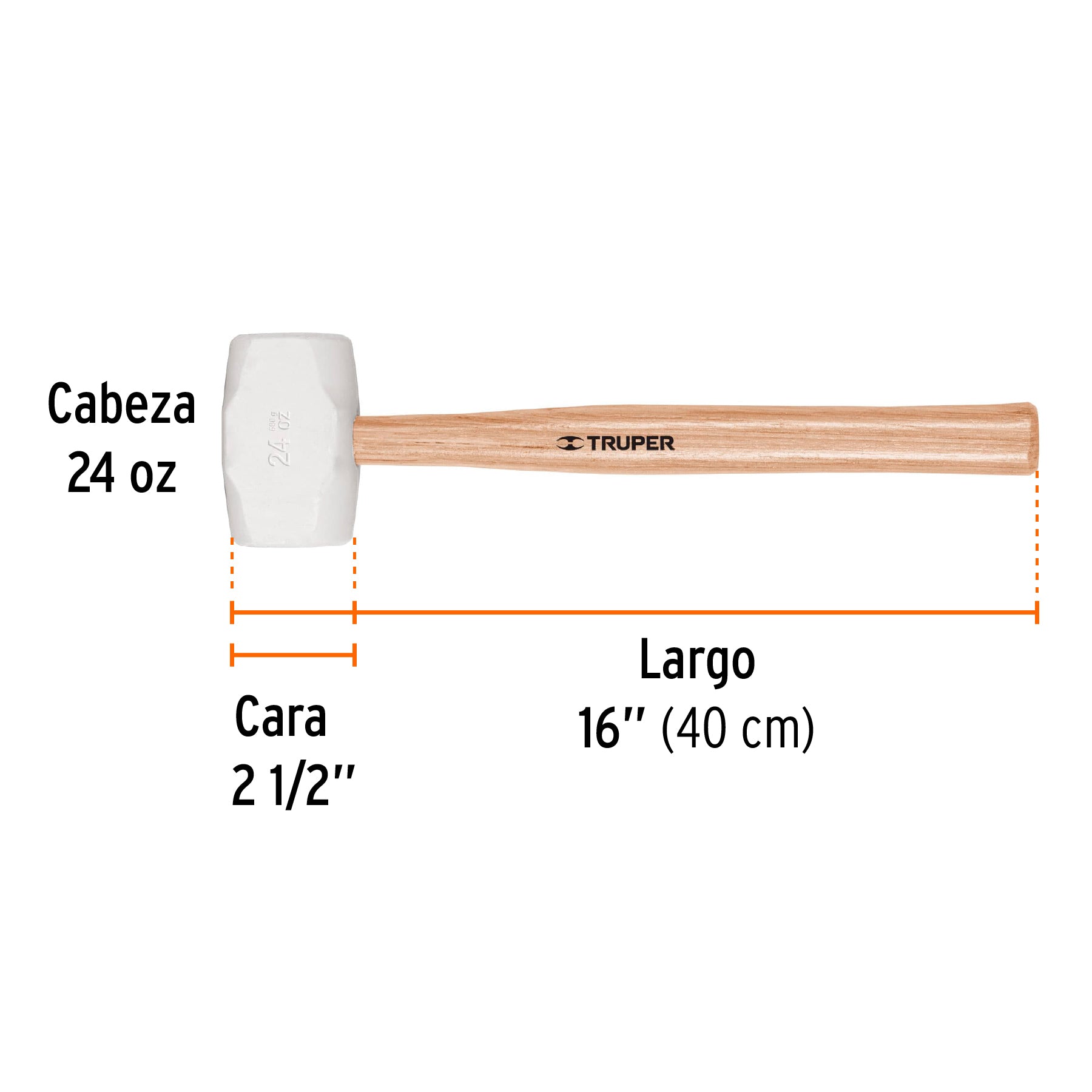 Mazo de hule 24 oz