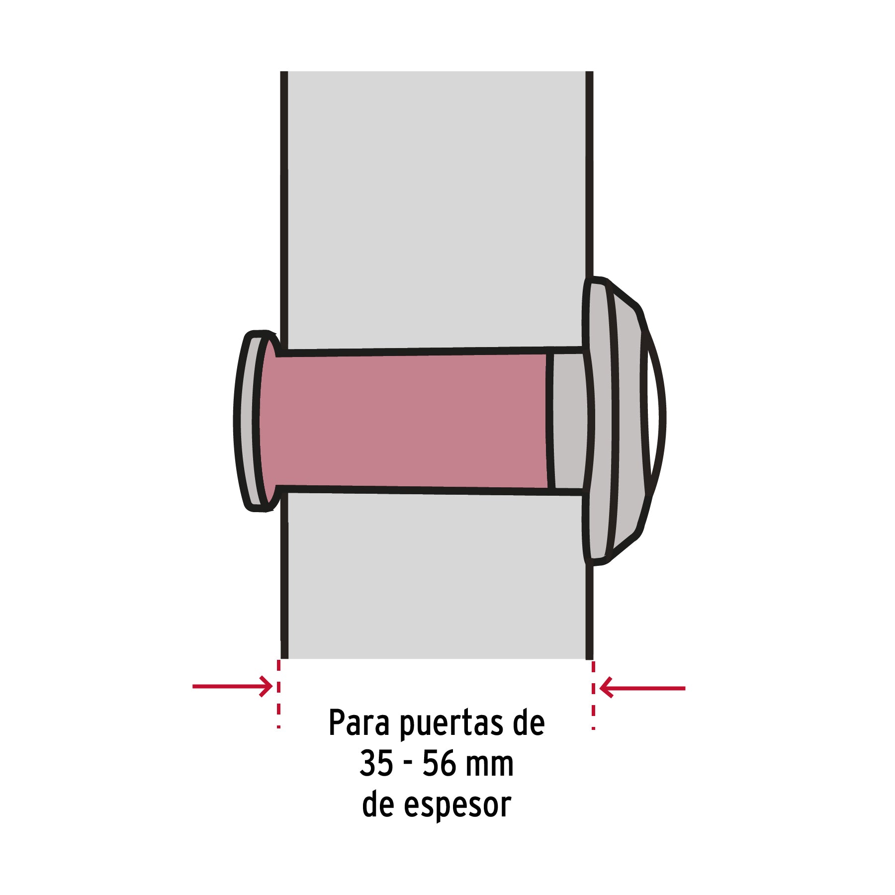 Mirilla de seguridad de latón antiguo