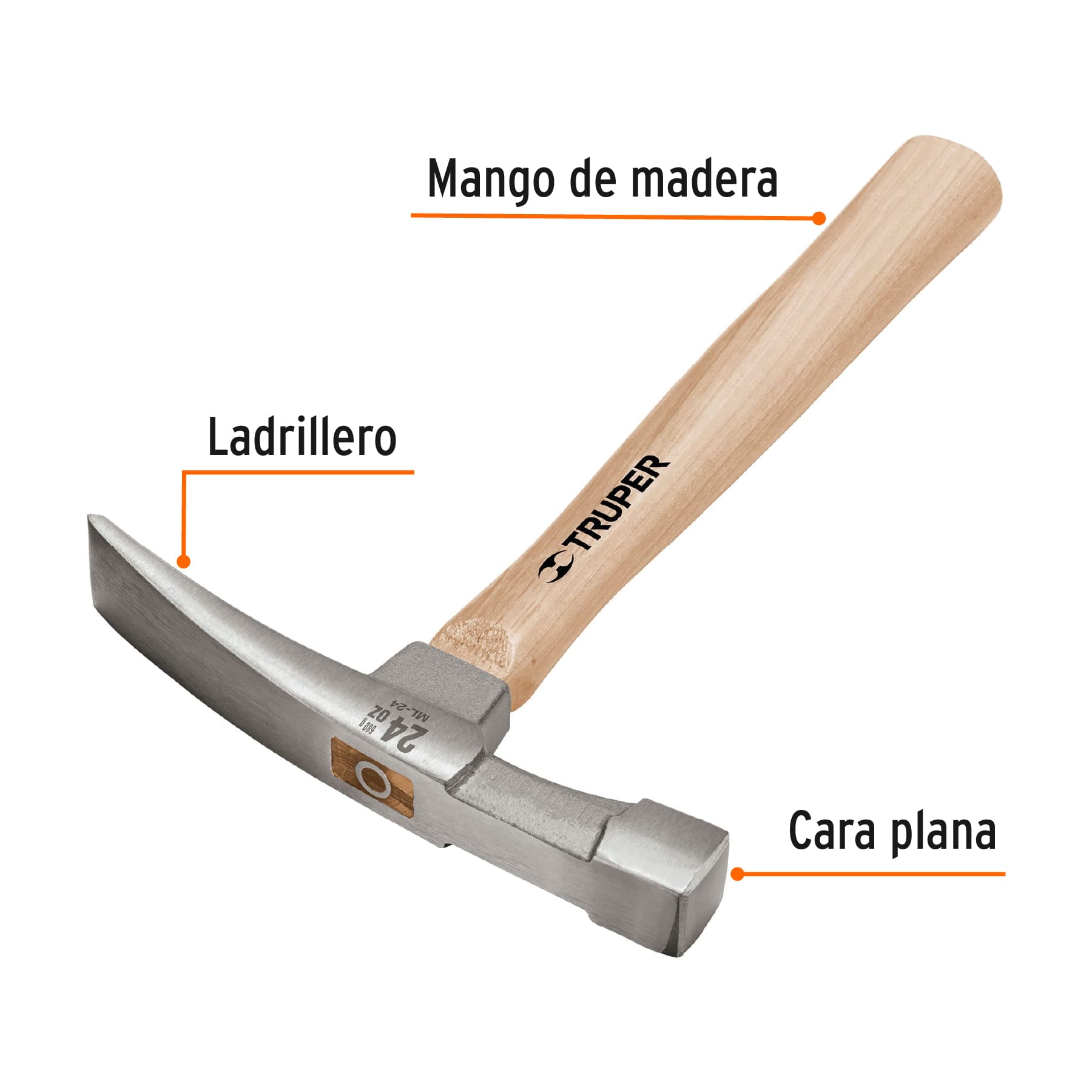 Martillo ladrillero 24 oz