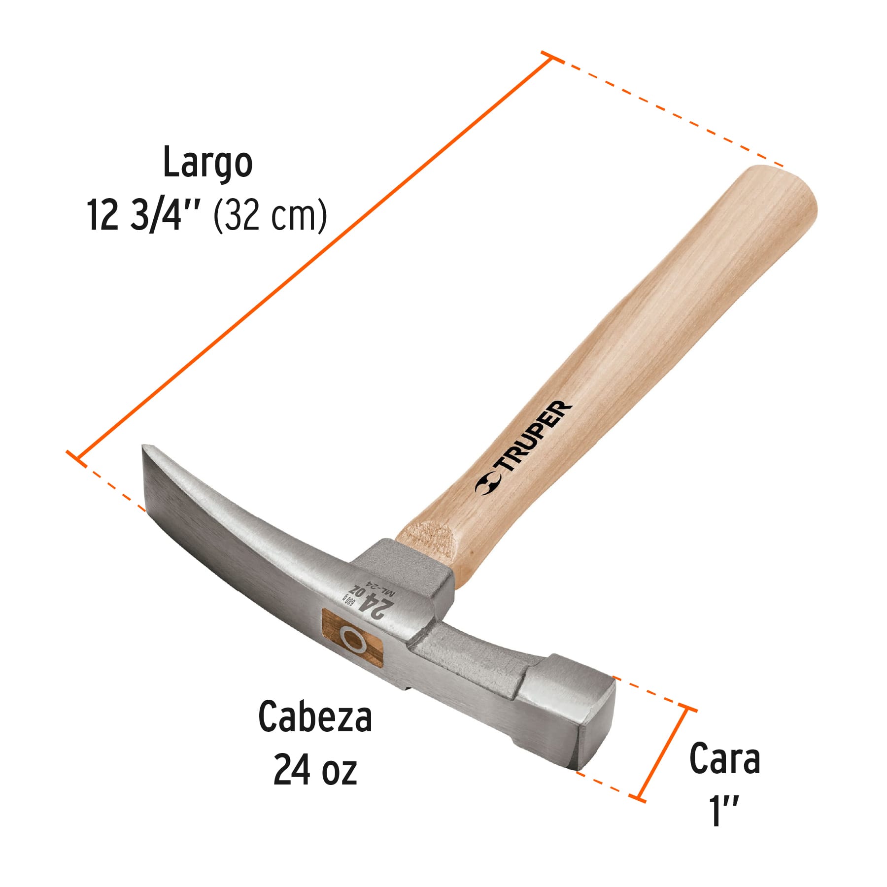 Martillo ladrillero 24 oz
