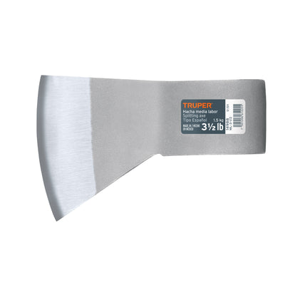 Hacha tipo español, media labor, 3-1/2 lbs, sin mango