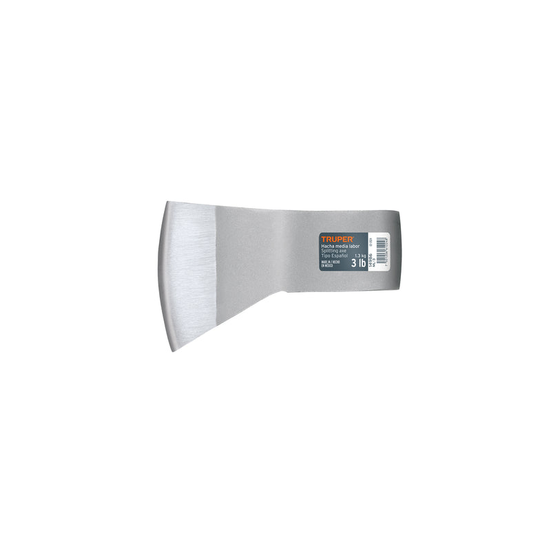 Hacha media labor, 3 lbs, sin mango