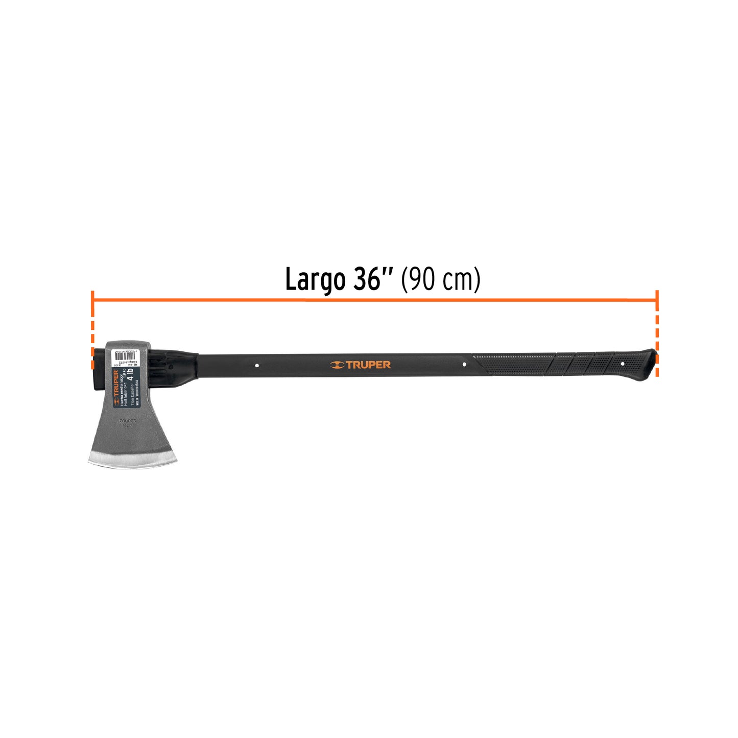 Hacha media labor, 4 lb, mango encino