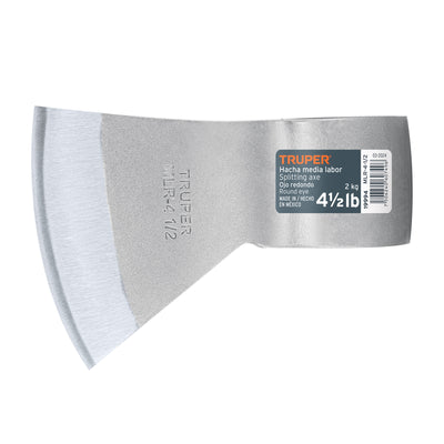 Hacha media labor, ojo redondo 4 1/2 lbs, sin mango