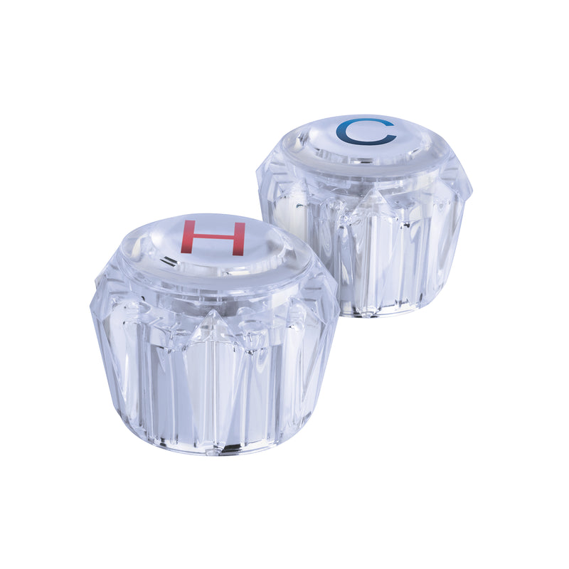 Juego 2 manerales para lavabo y fregadero, de acrílico,basic