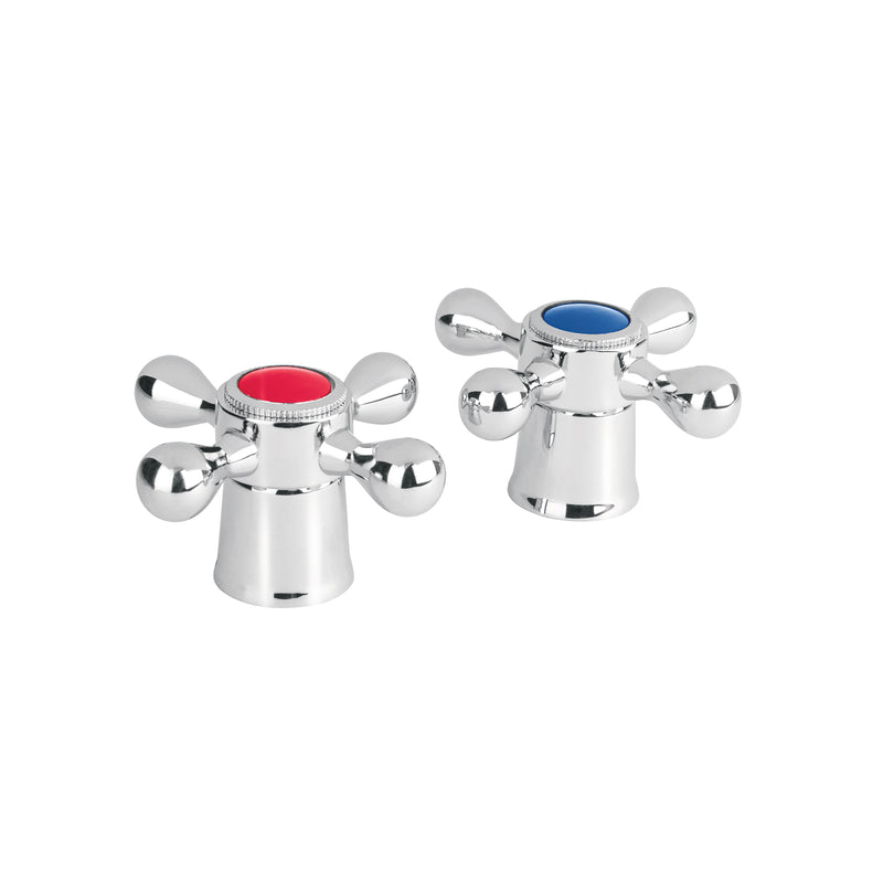 Juego de 2 manerales cruceta para lavabo, Basic