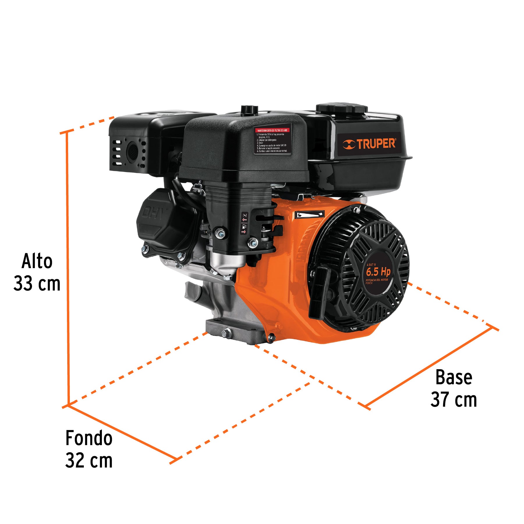 Motor a gasolina 6.5 HP