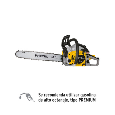Motosierra a gasolina, motor 45 cc, barra 18", Pretul