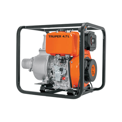 Motobomba autocebante 14 HP a diesel 4' x 4', 4 tiempos