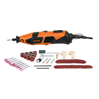 Herramienta rotativa 150W con 97 accesorios, TRUPER PRO