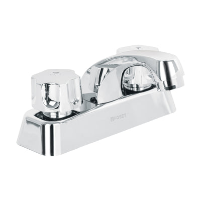 Mezcladora plástica lavabo, cuello corto, manerales estándar