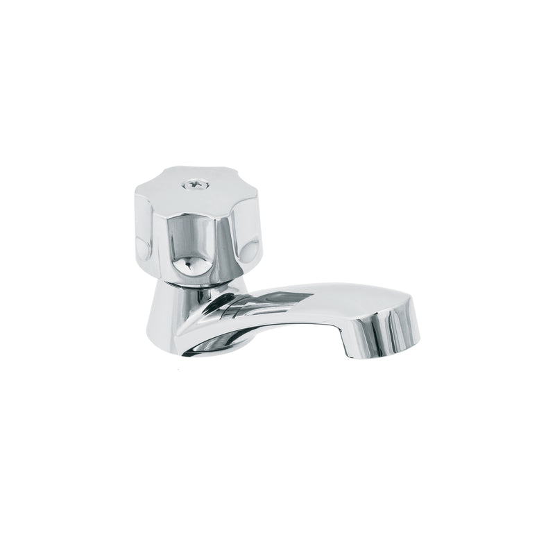 Llave individual para lavabo, ABS, maneral hexagonal, Basic