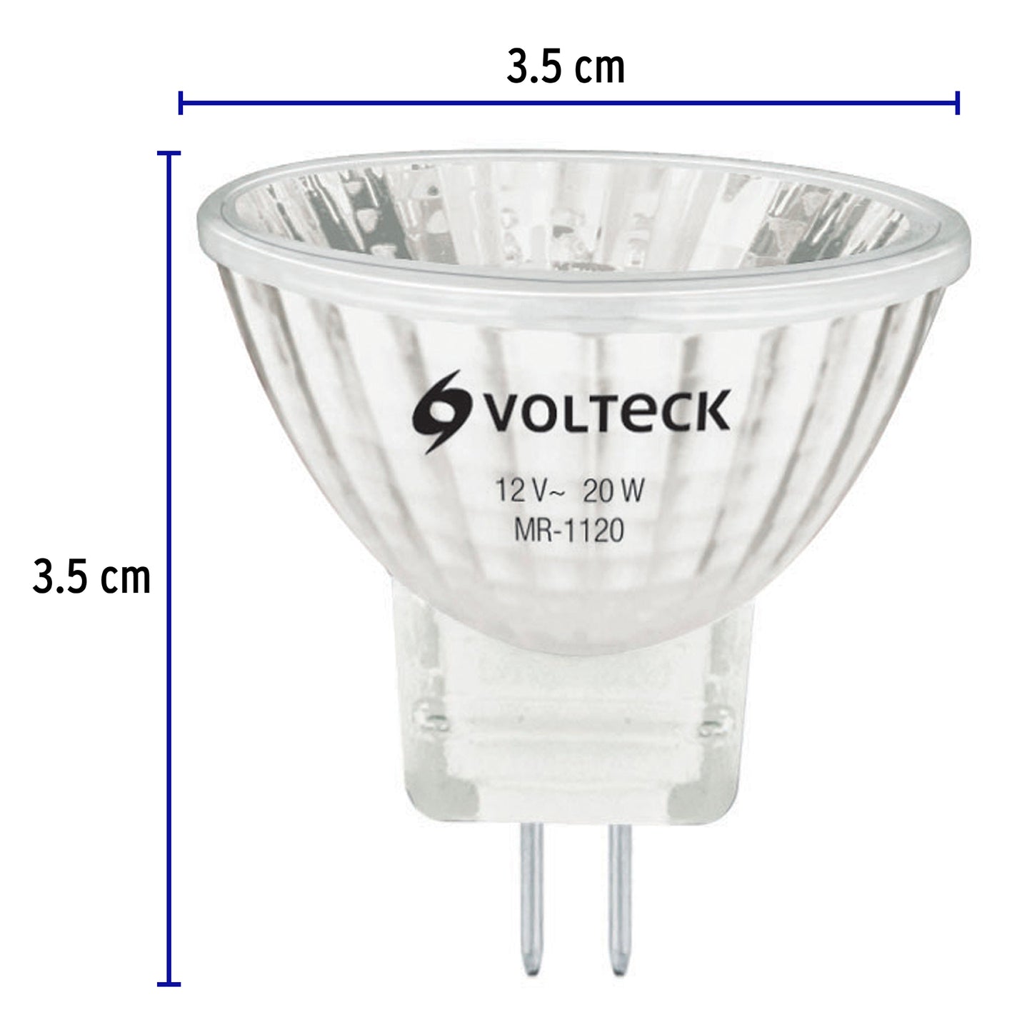 Foco de halógeno tipo MR 11, 20 w, Volteck