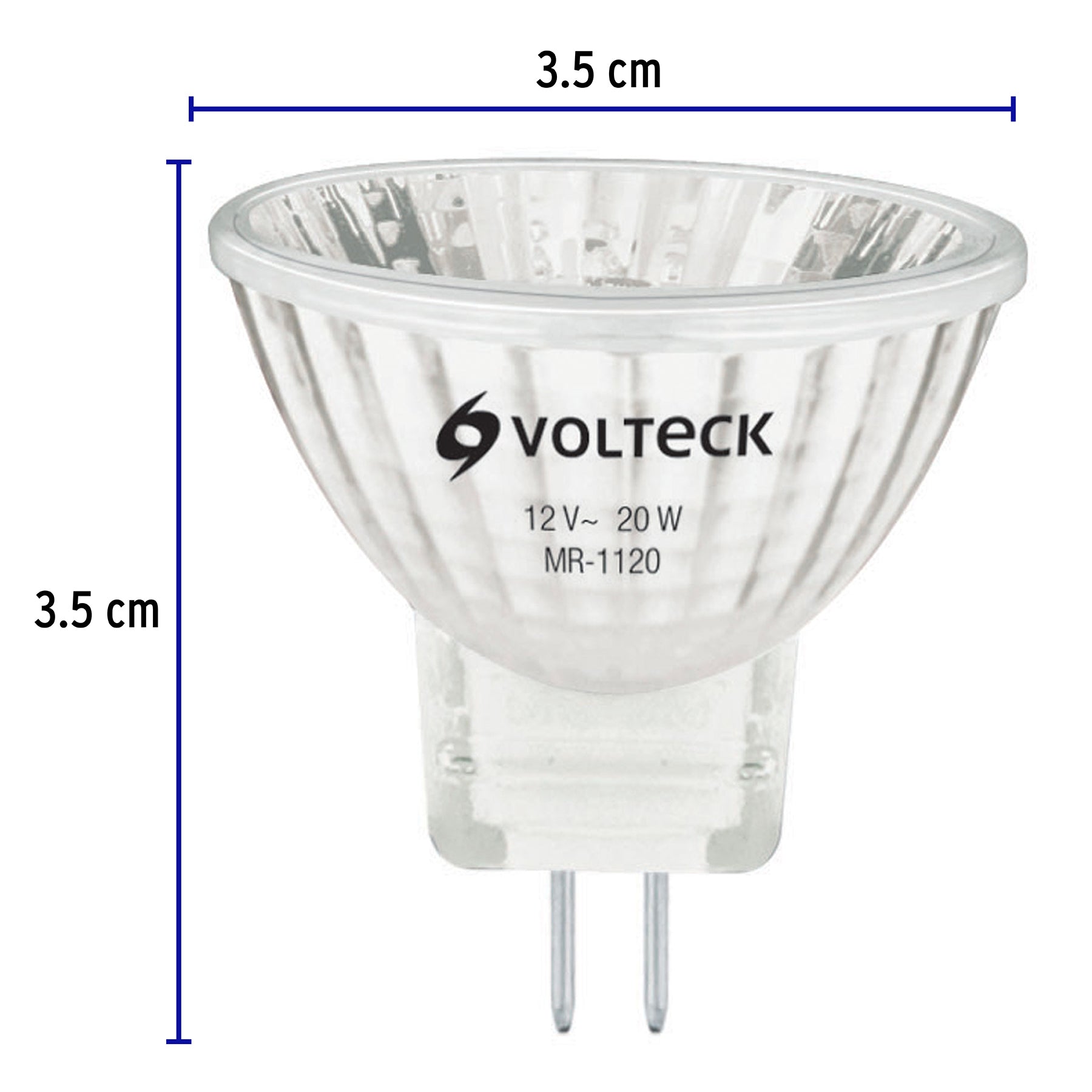 Foco de halógeno tipo MR 11, 20 w, Volteck