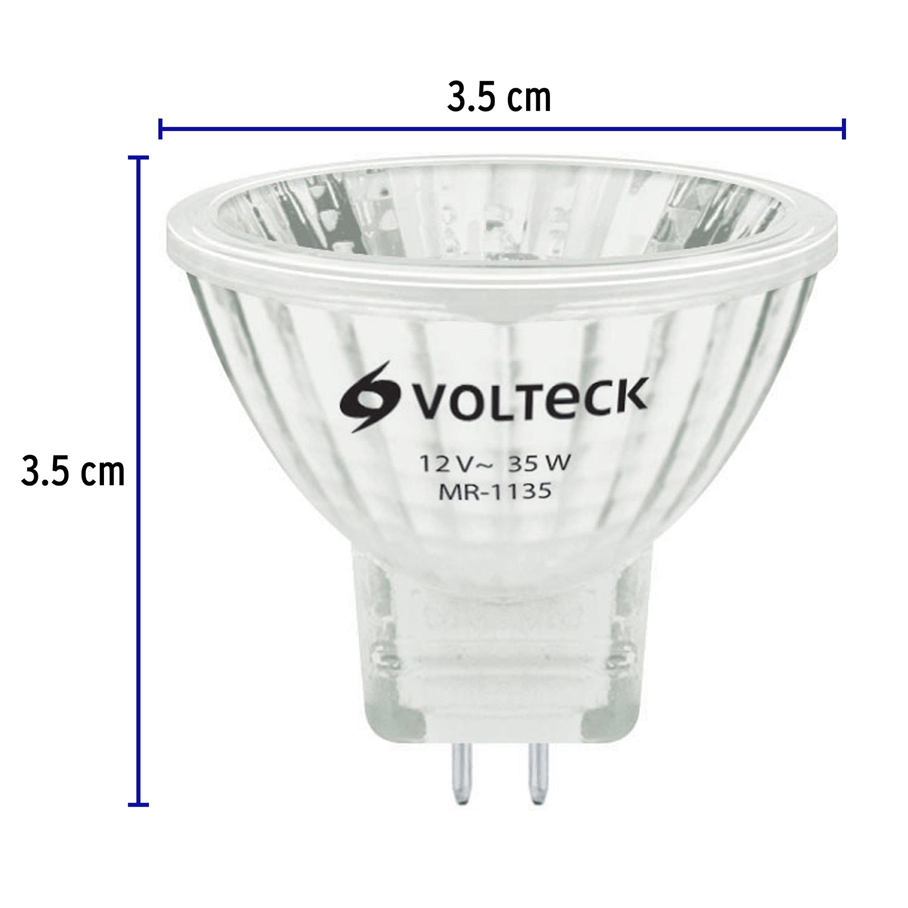 Foco de halógeno tipo MR 11, 35 w, Volteck