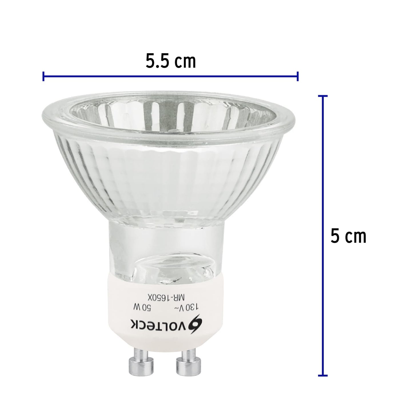 Foco de halógeno tipo MR 16, 50 w, base GU10, Volteck