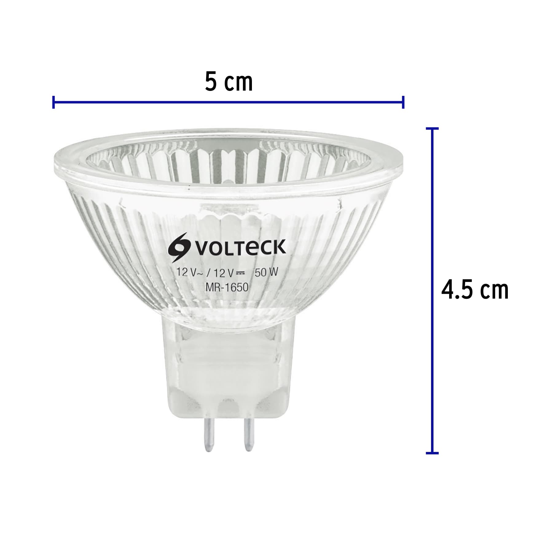 Foco de halógeno tipo MR 16, 50 w, Volteck