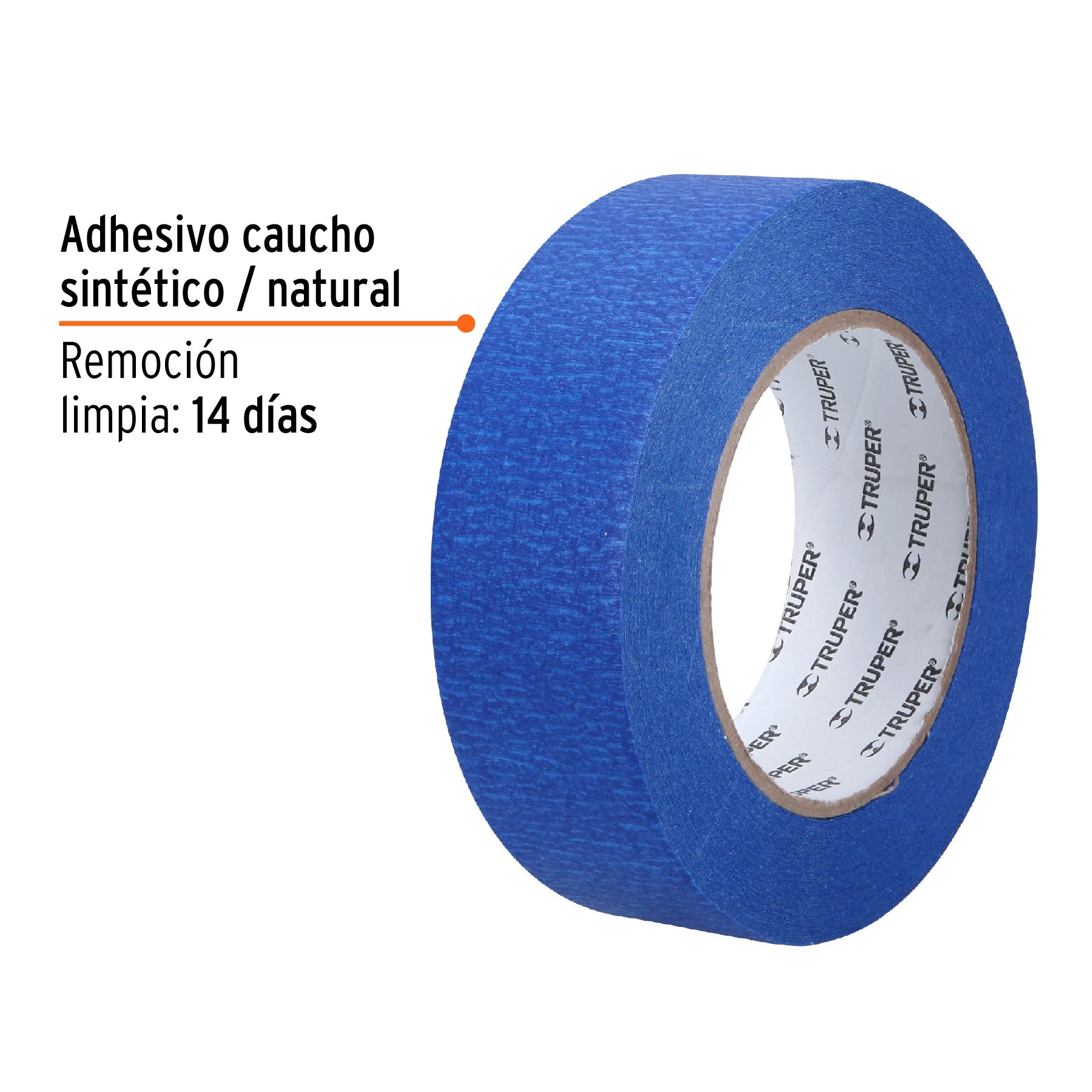 Masking tape, 1-1/2" x 50 m, azul
