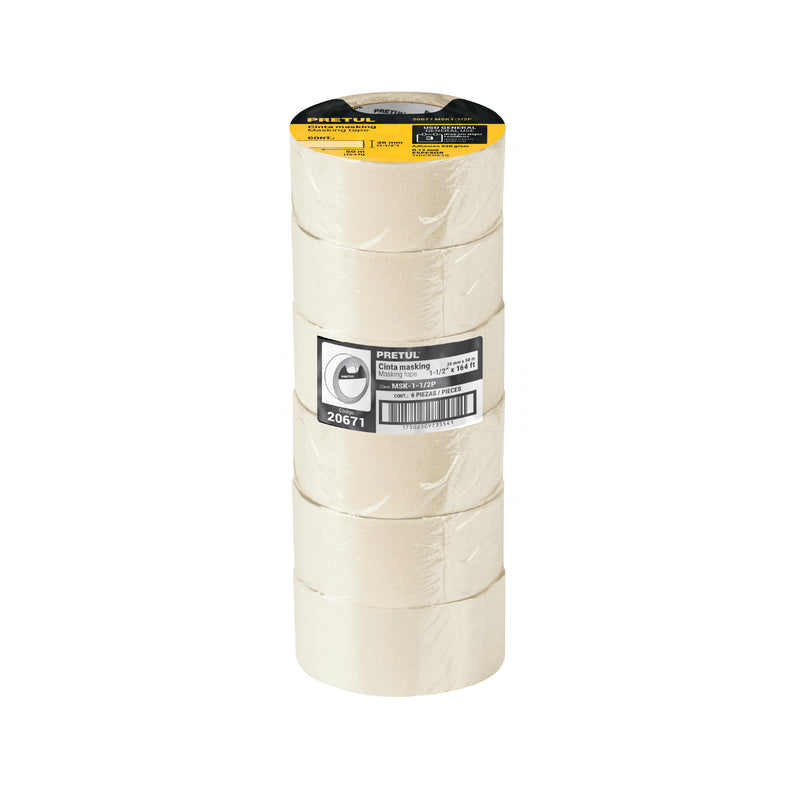 Cinta masking tape de 1-1/2' x 50 m, Pretul