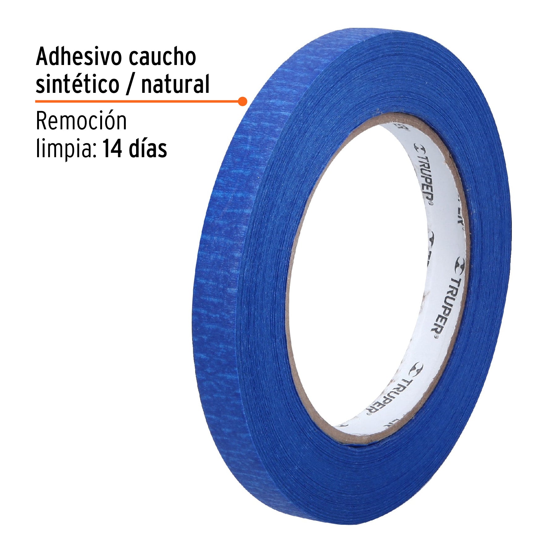 Masking tape, 1/2" x 50 m, azul