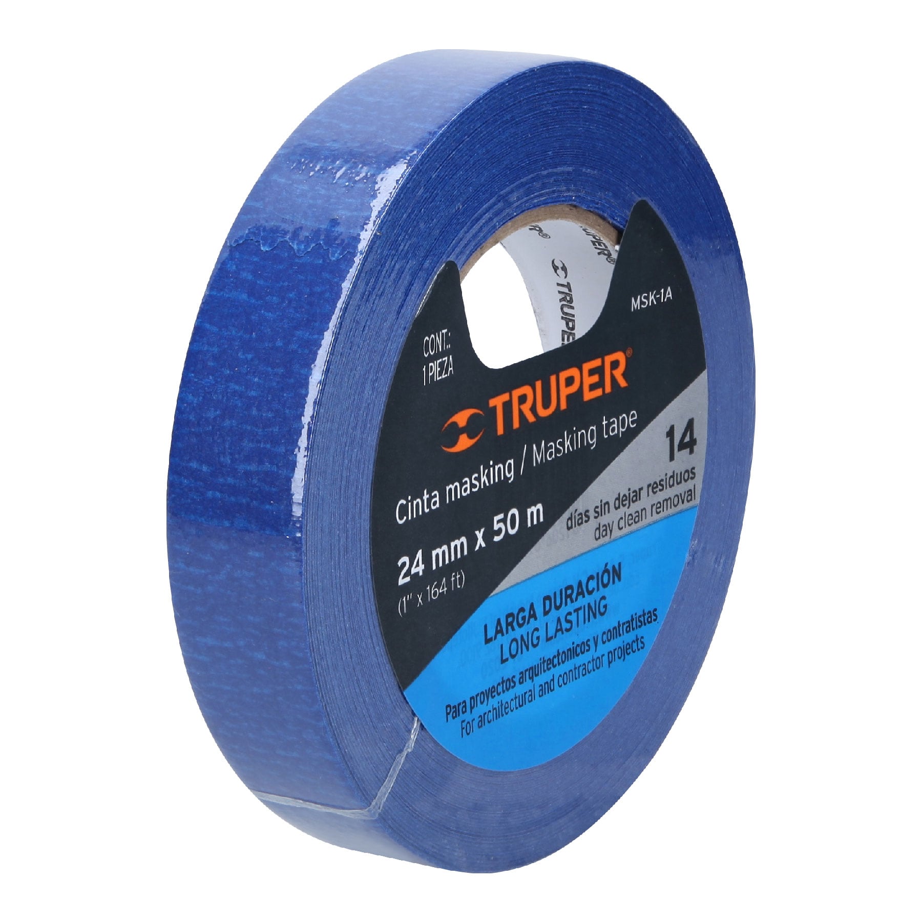 Masking tape, 1" x 50 m, azul