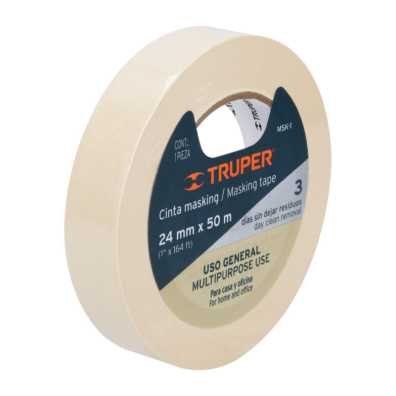 Cinta masking tape, 1"