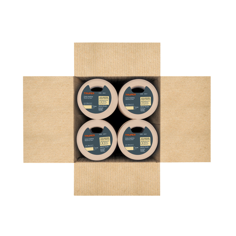 Cinta masking tape, 1"