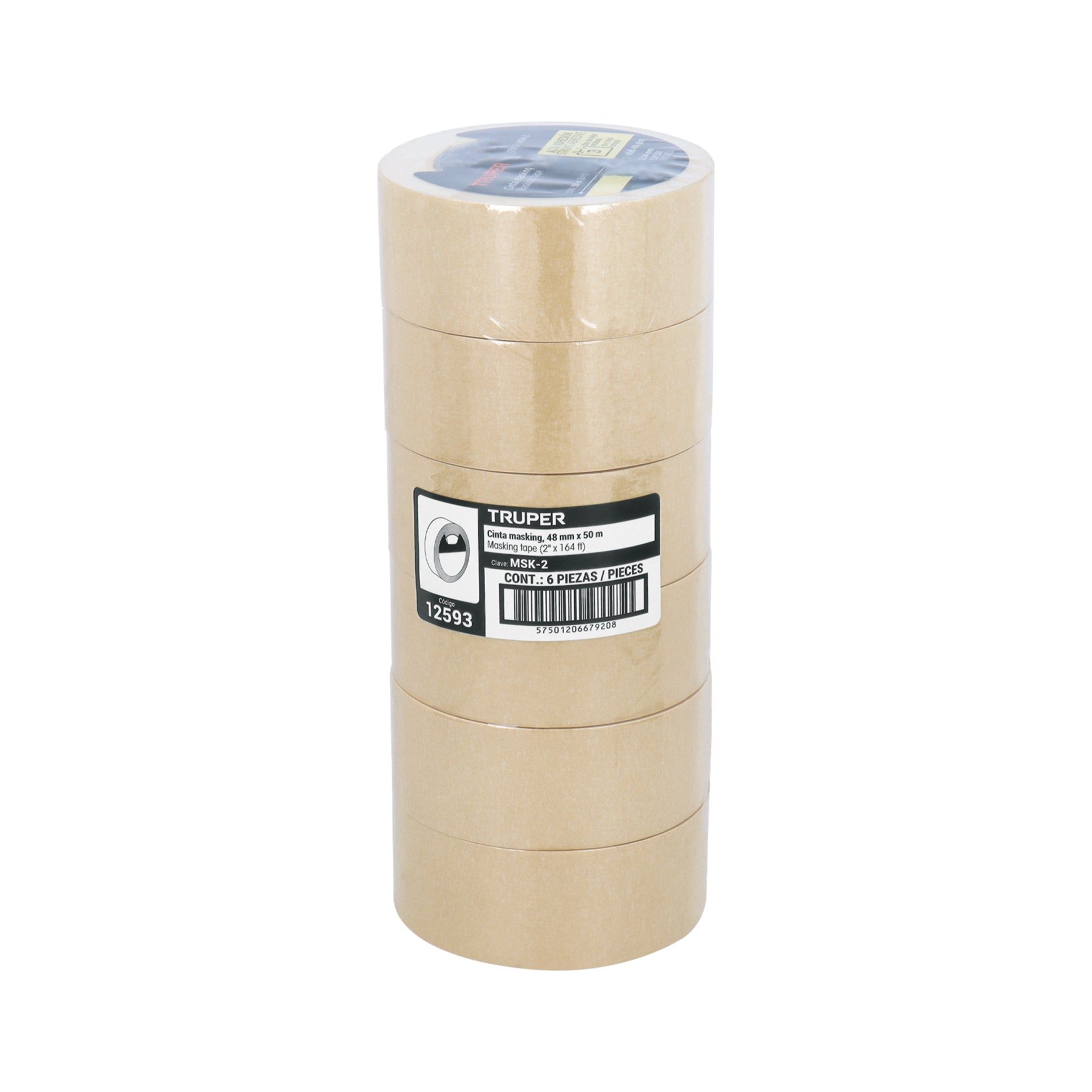Cinta masking tape, 2" x 50 m