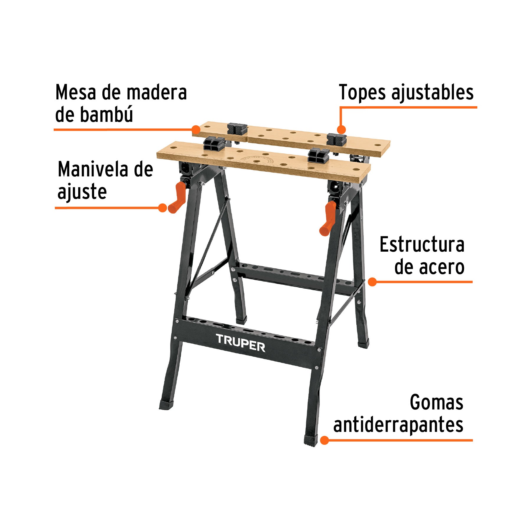 Mesa de trabajo, multiusos, Truper