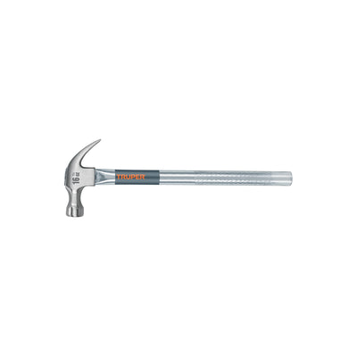 Martillo uña curva 16 oz, mango tubular