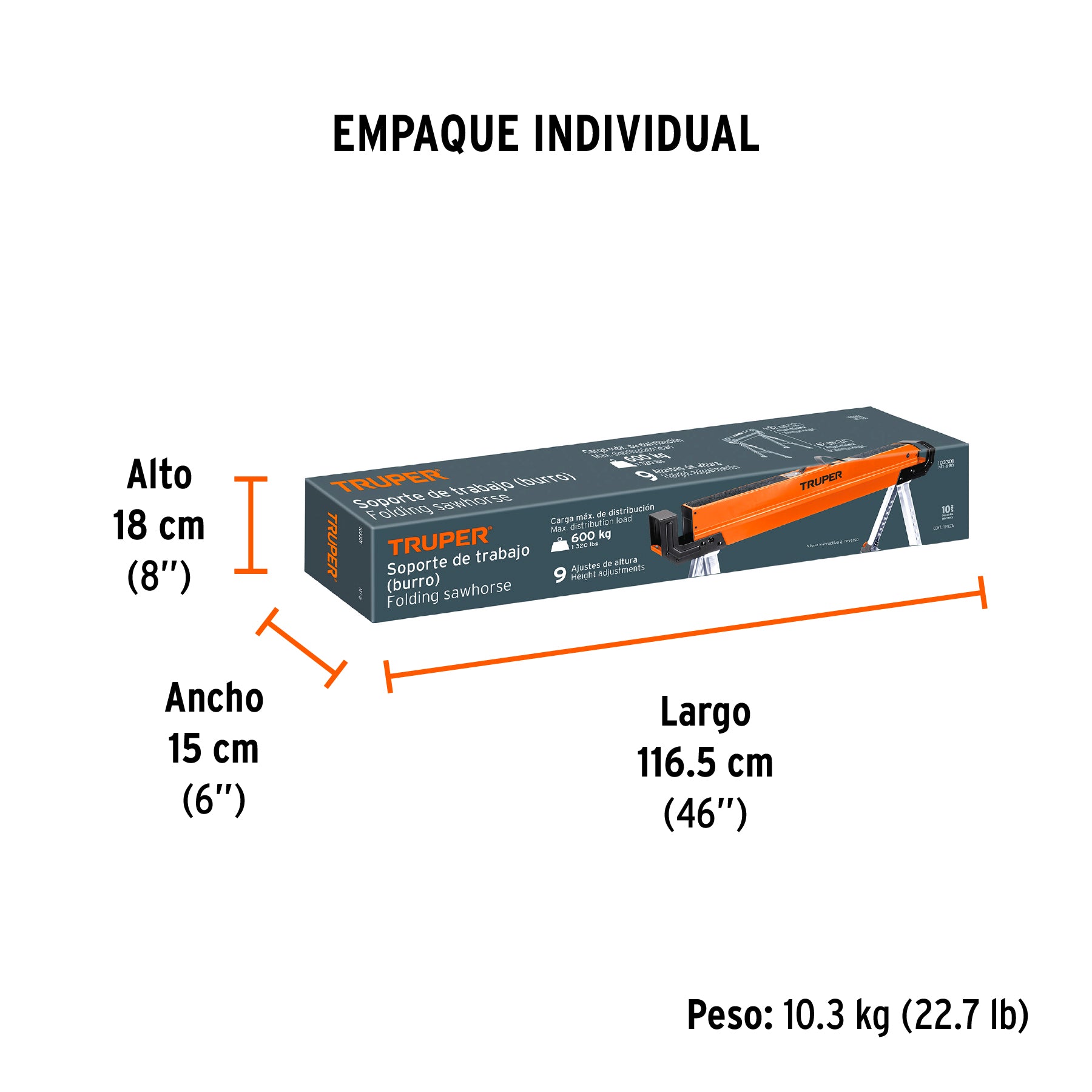 Burro/Mesa de trabajo, multiusos, Truper