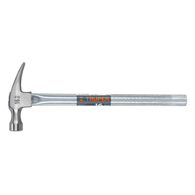 Martillo uña recta 16 oz, mango tubular
