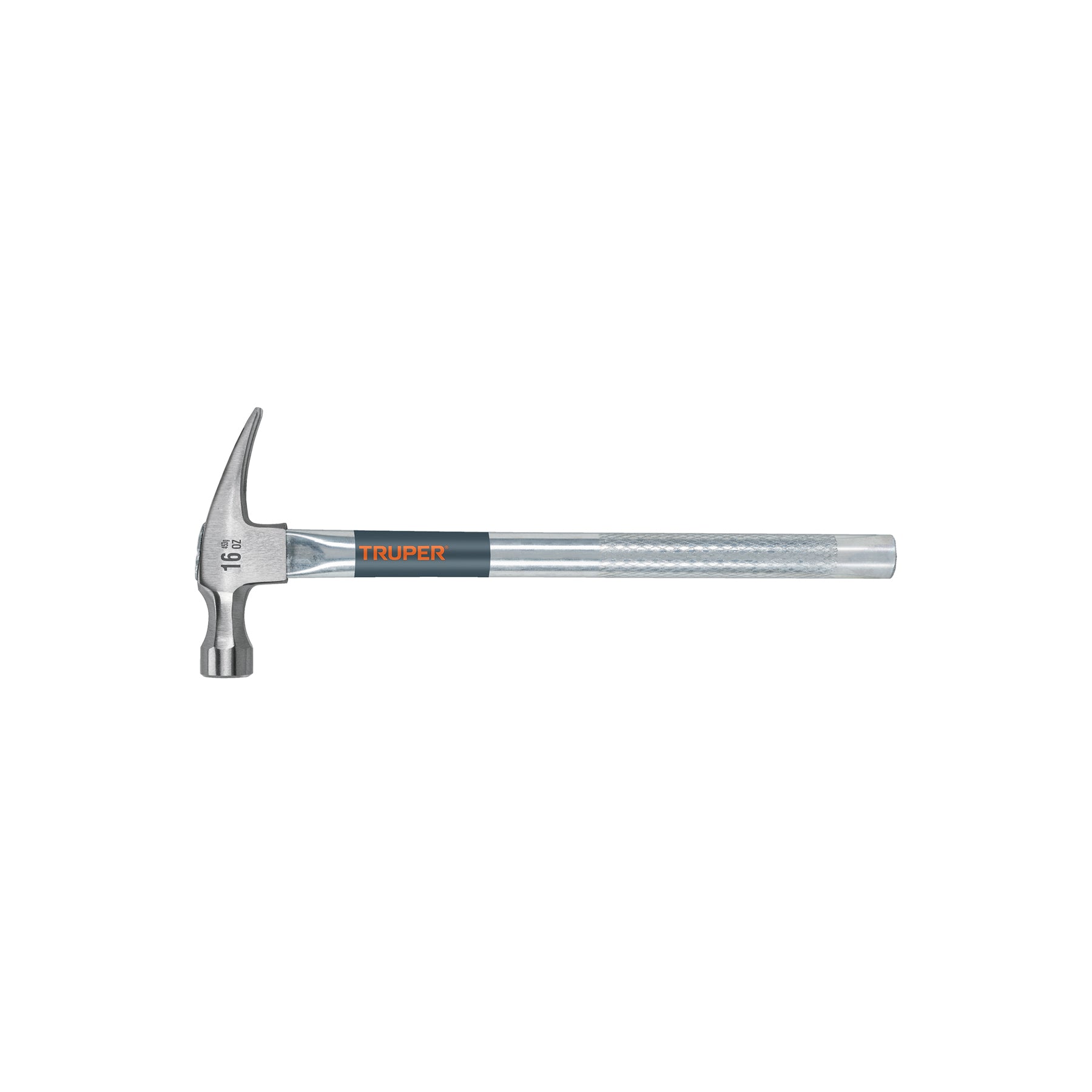 Martillo uña recta 16 oz, mango tubular