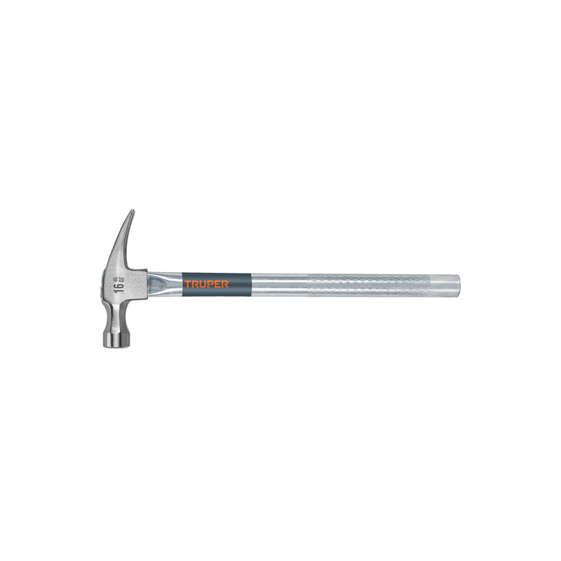 Martillo uña recta 16 oz, mango tubular