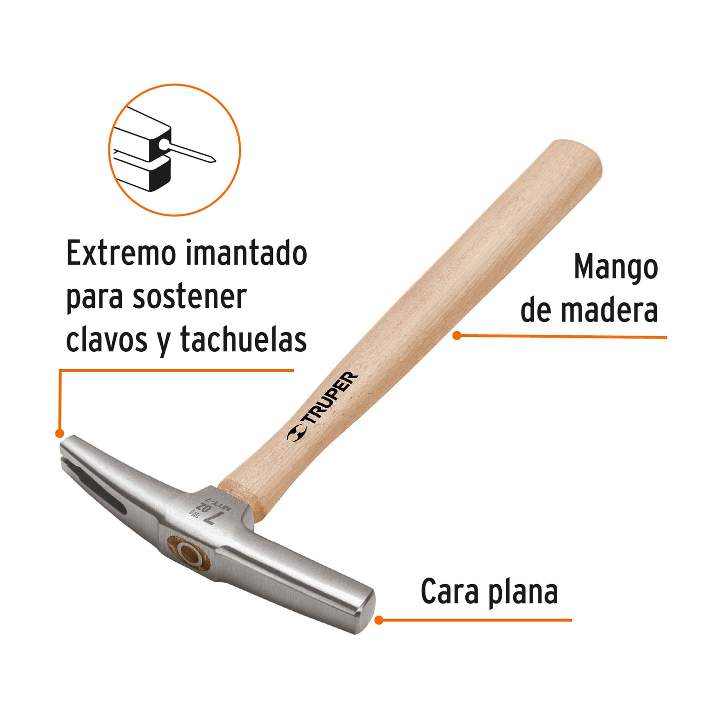 Martillo tapicero 7 oz