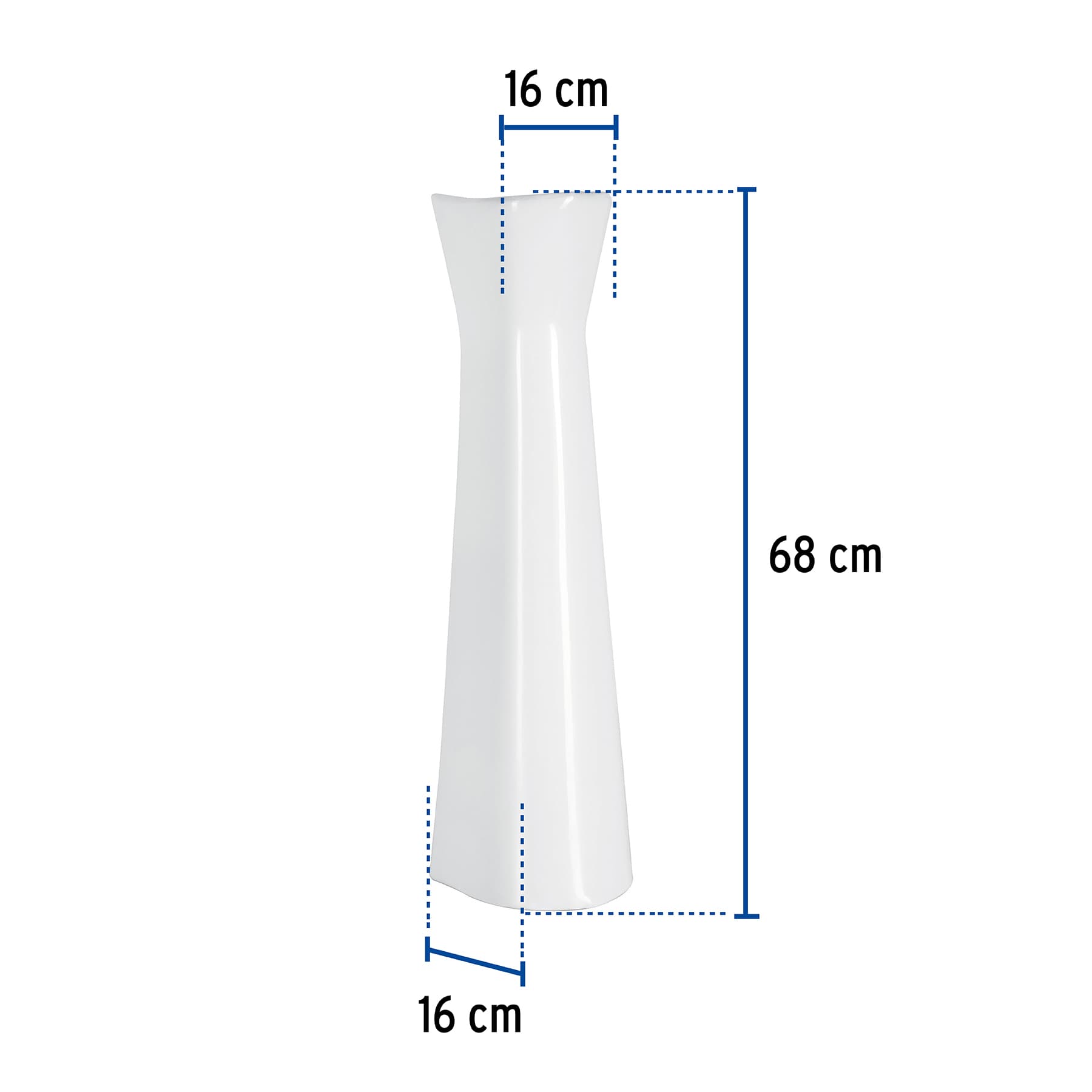 Pedestal cerámico para lavabo, blanco