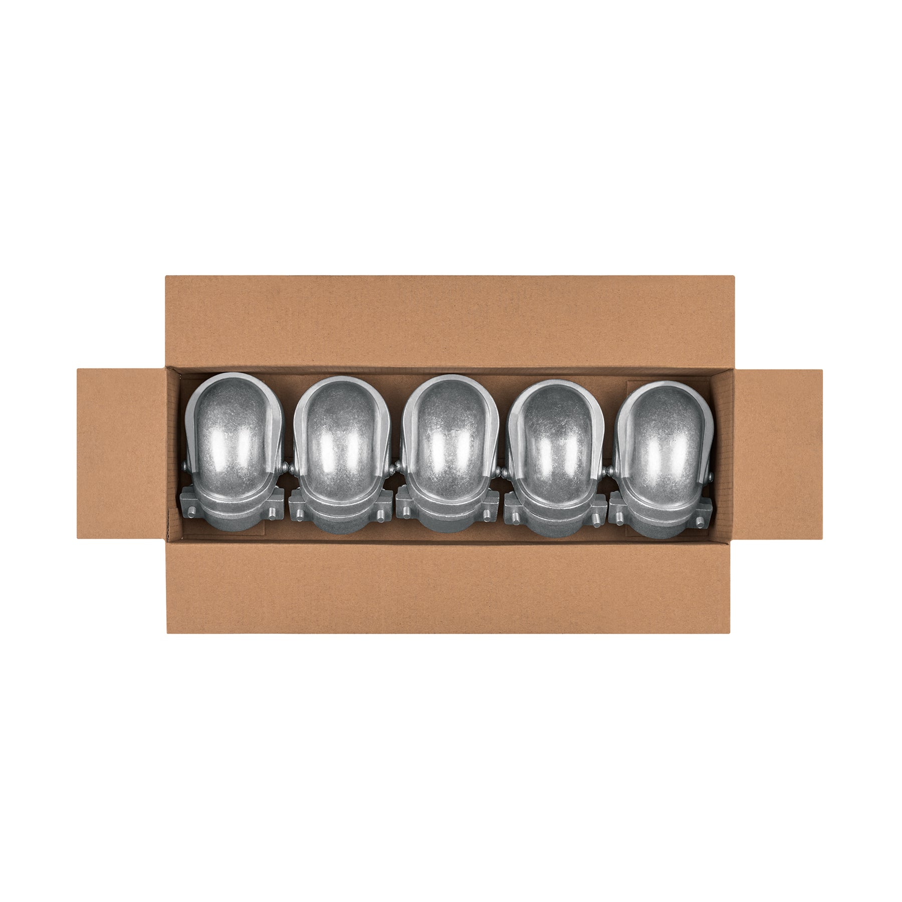 Mufa con abrazadera para tubo 1", Volteck