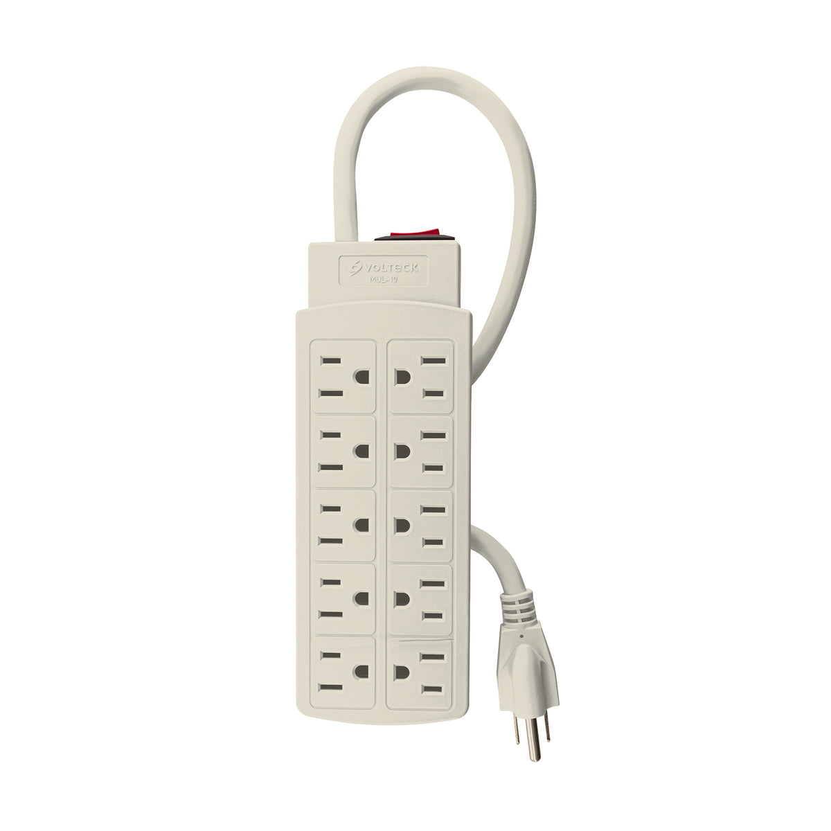 Multicontacto uso rudo, 10 entradas, 14 AWG