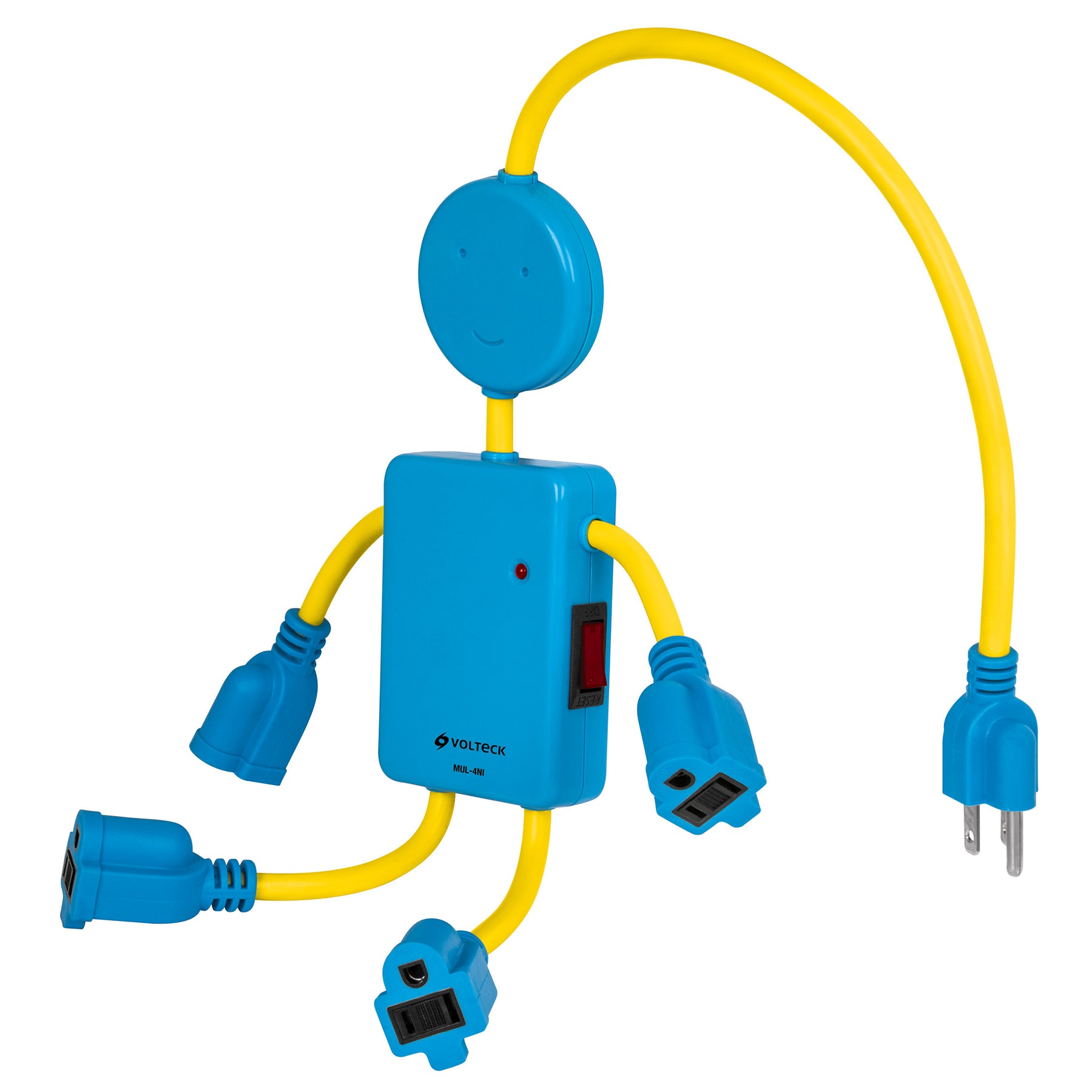Multicontacto de niño, 4 entradas,16 AWG