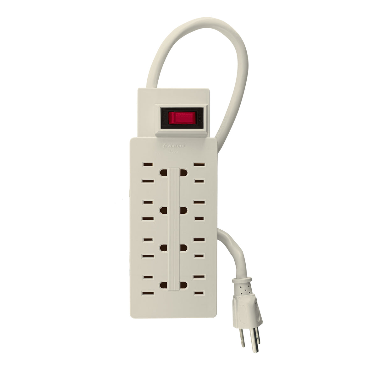 Multicontacto uso rudo, 8 entradas, 14 AWG