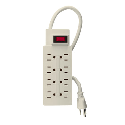 Multicontacto uso rudo, 8 entradas, 14 AWG