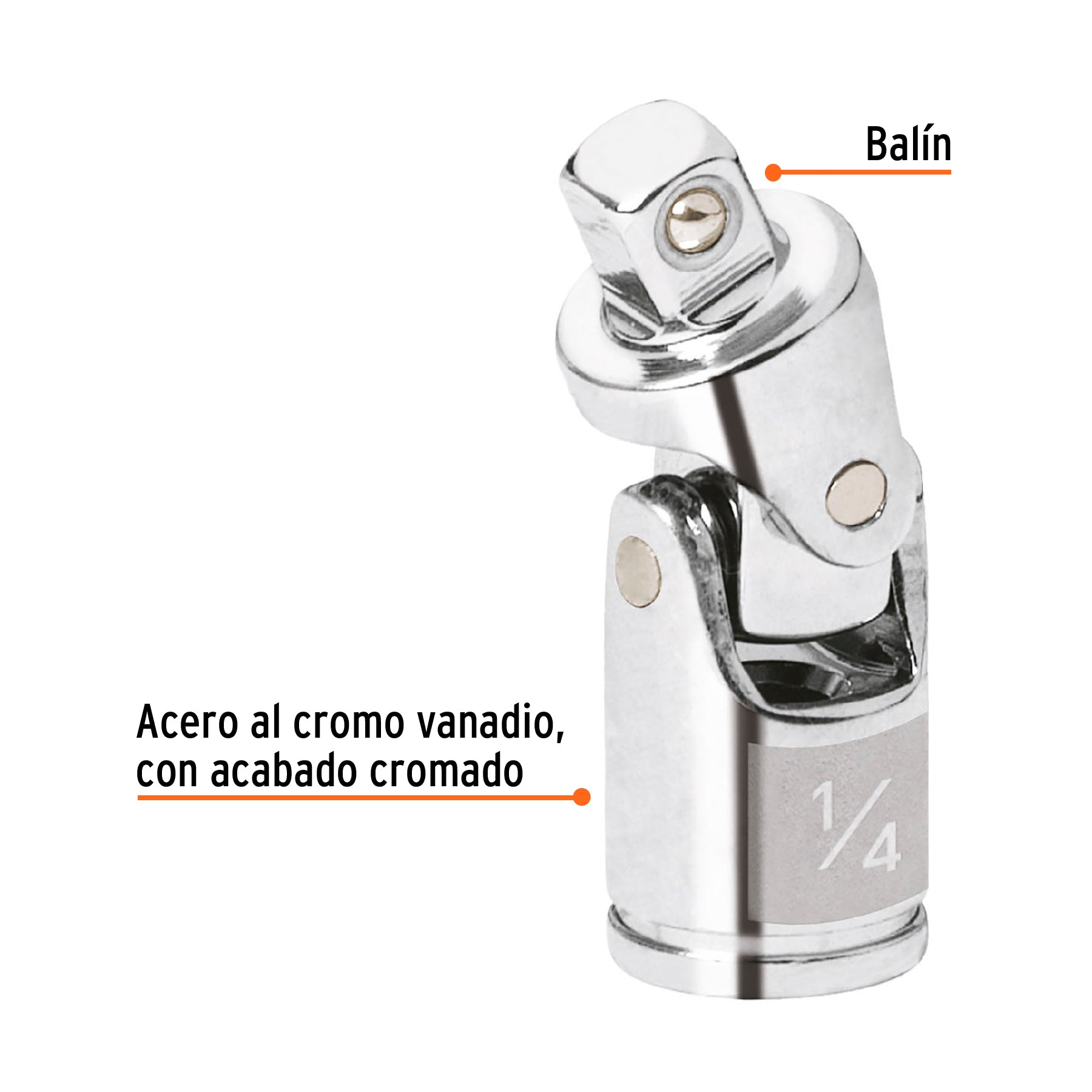 Nudo universal para dados cuadro 1/4"
