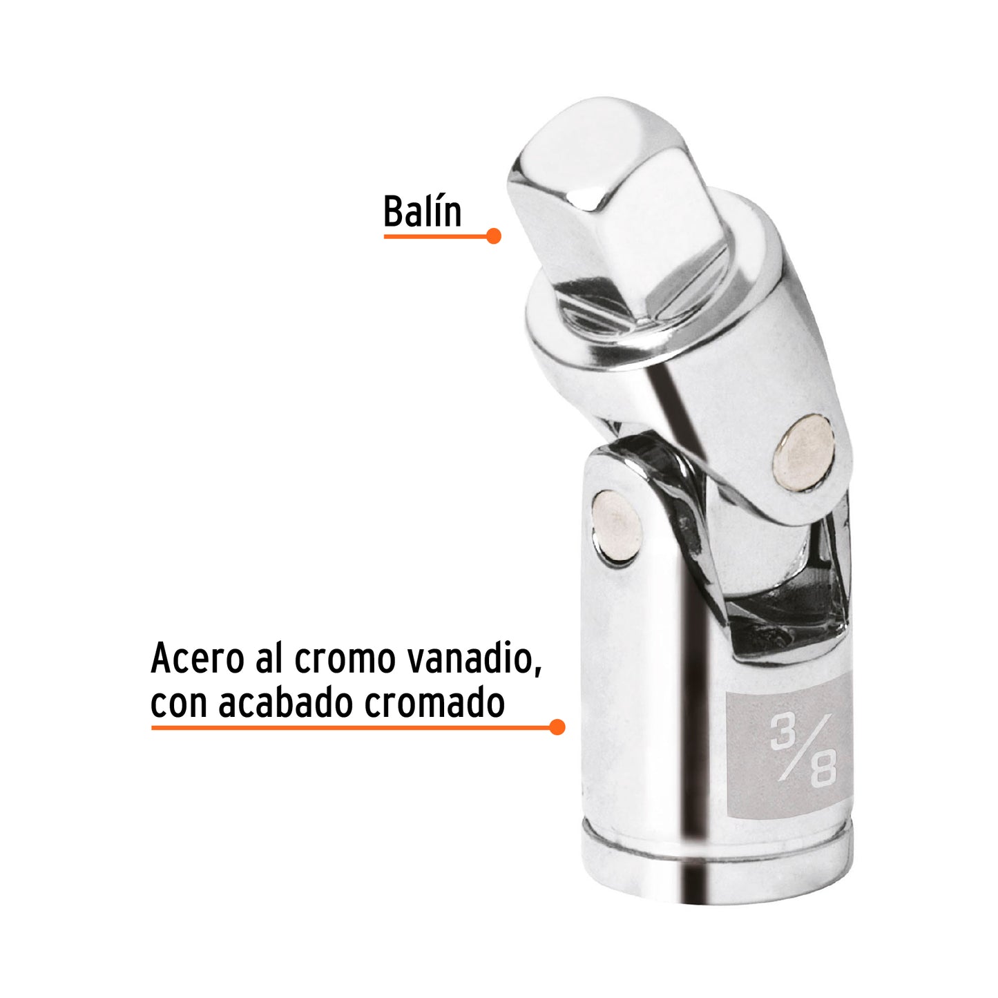 Nudo universal para dados cuadro 3/8"