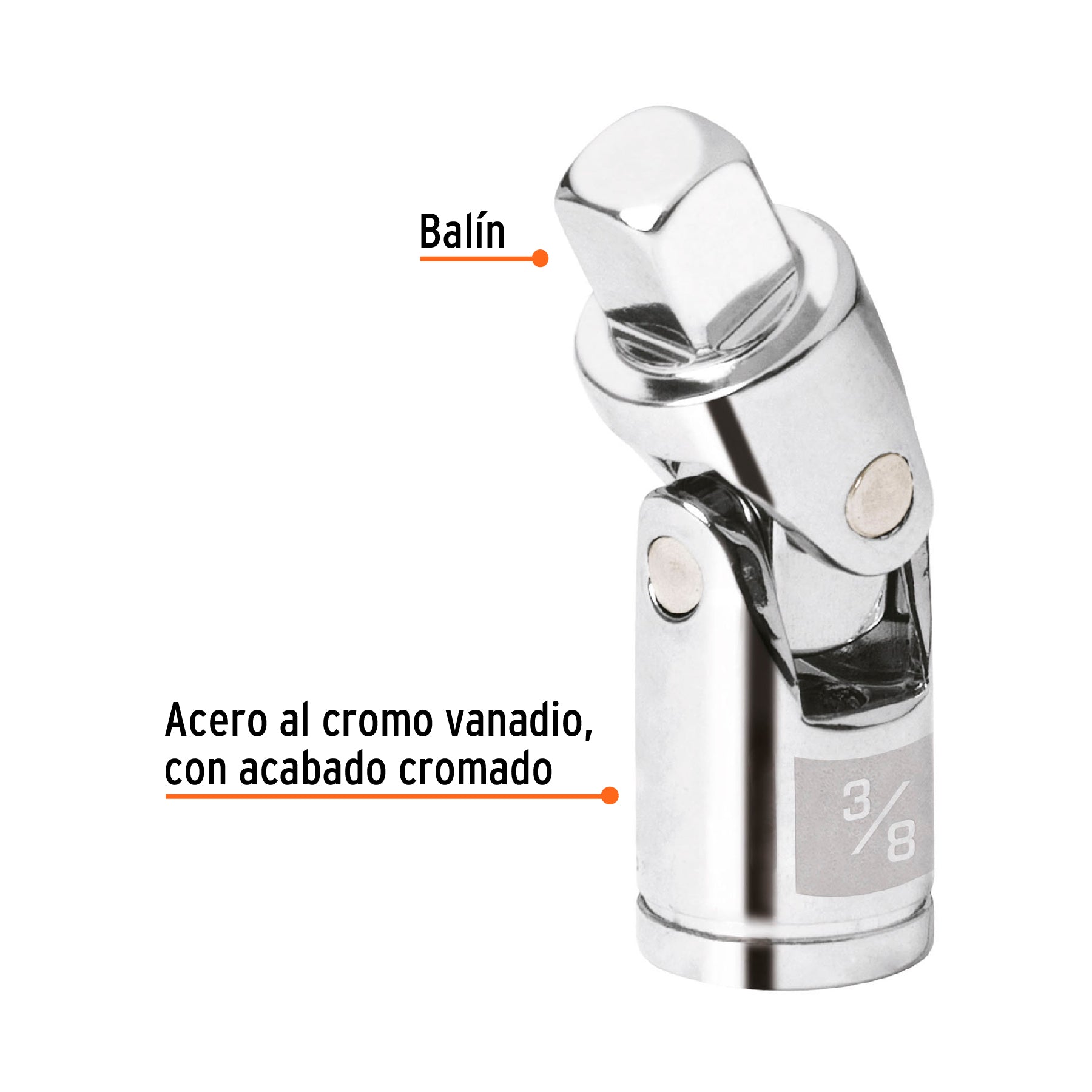 Nudo universal para dados cuadro 3/8"
