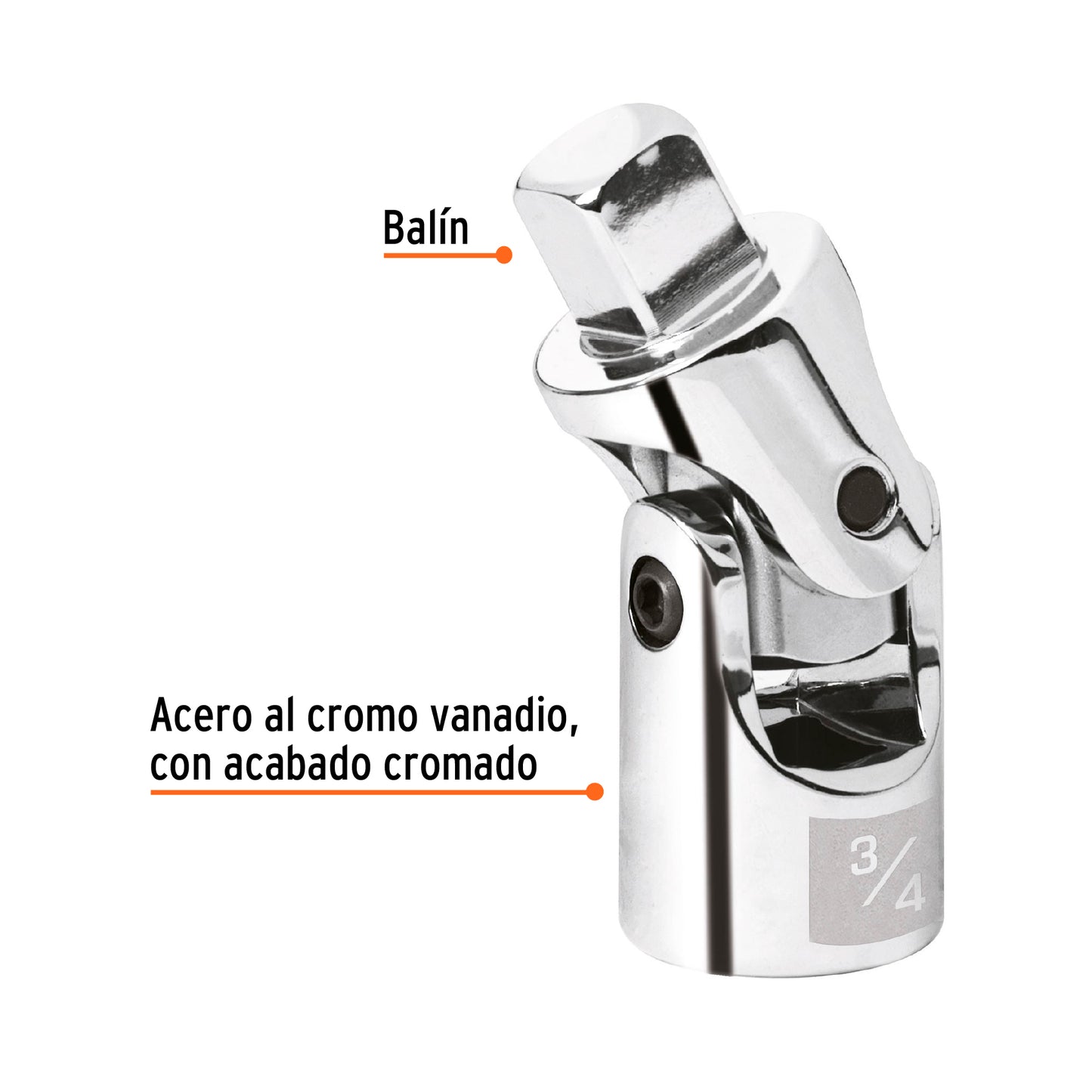 Nudo universal para dados cuadro 3/4"
