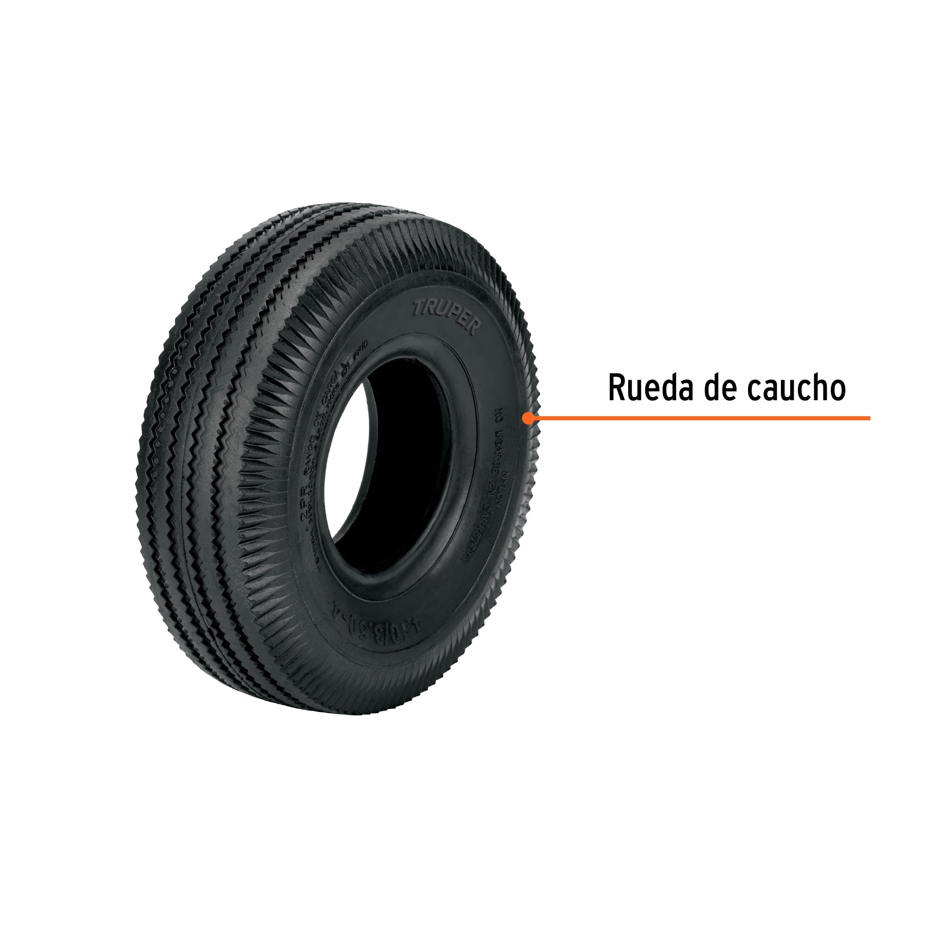 Llanta neumática sin camara sin rin